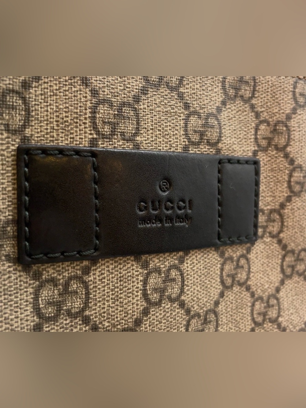 Gucci GG Supreme Sherry Line PVC Leather Gray 2way Tote - Picture 8 of 16